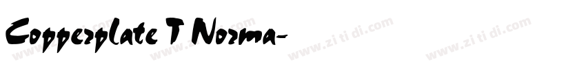 Copperplate T Norma字体转换